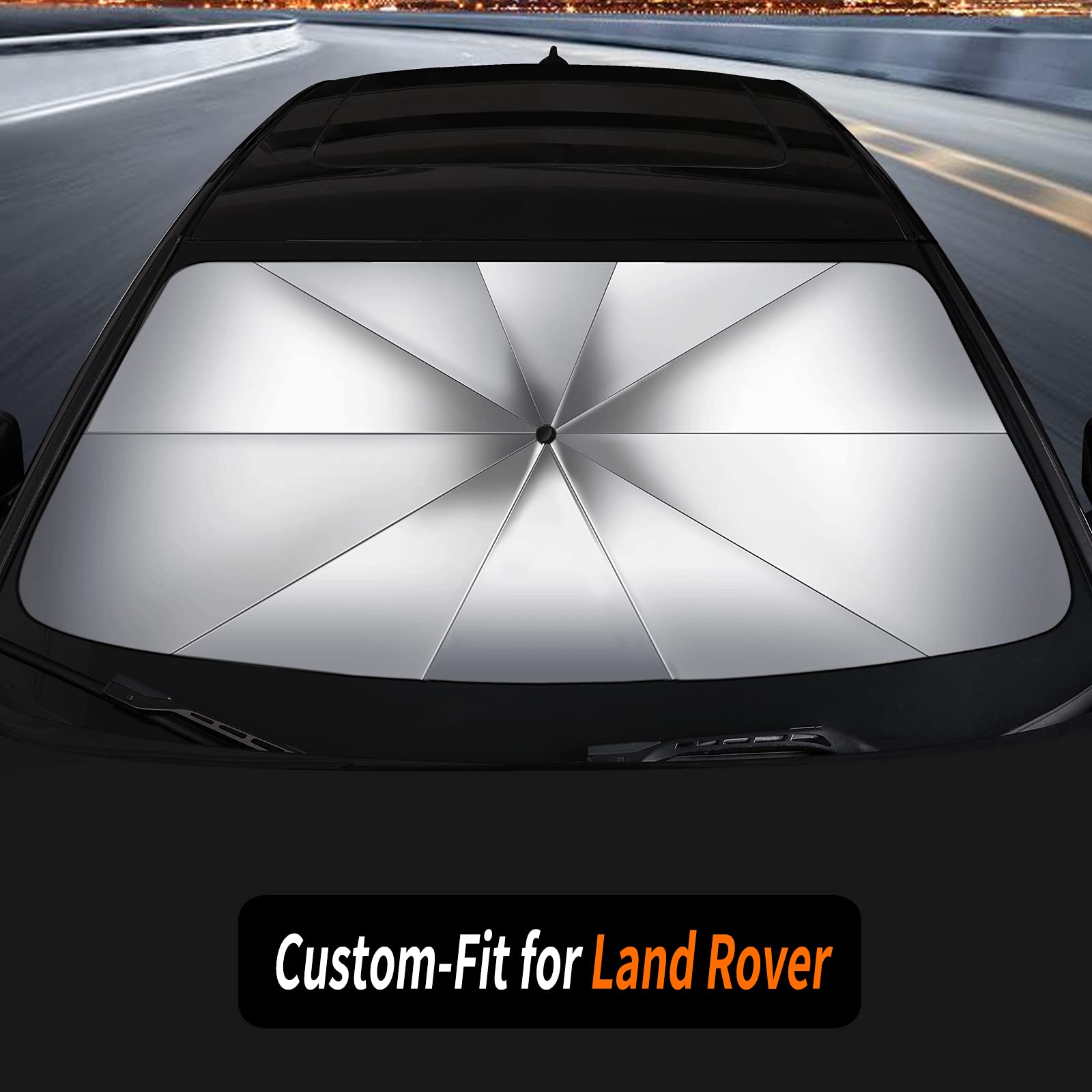 Custom-Fit Land Rover Discovery Windshield Sun Shade - UV & Heat Protection, Foldable Sun Visor for Cars - Perfect for Parking, Travel & Summer Heat Protection