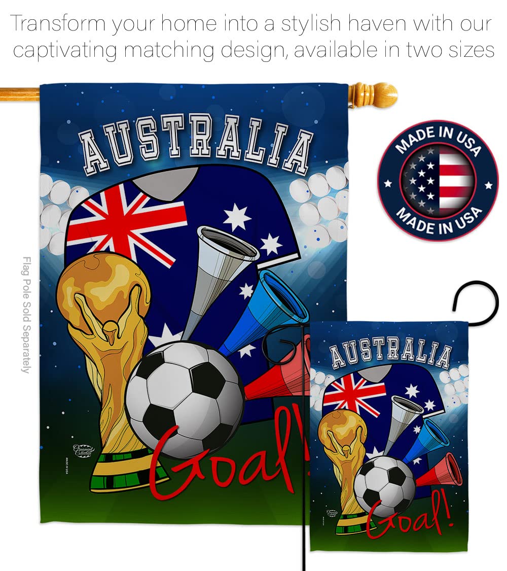 Australia World Cup Flag - Indoor Outdoor Soccer Decor for Fans