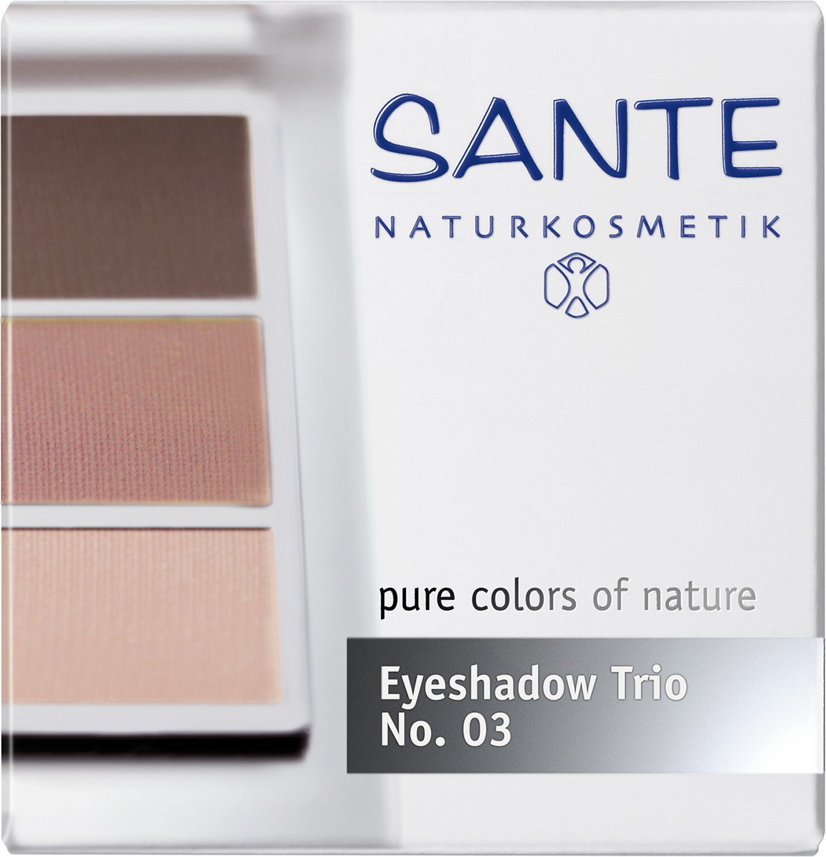 Sante Eyeshadow Trio Rose Wood 03 - 4.72g Natural Matte & Shimmer Eyeshadow Palette for Everyday Makeup & Party Looks