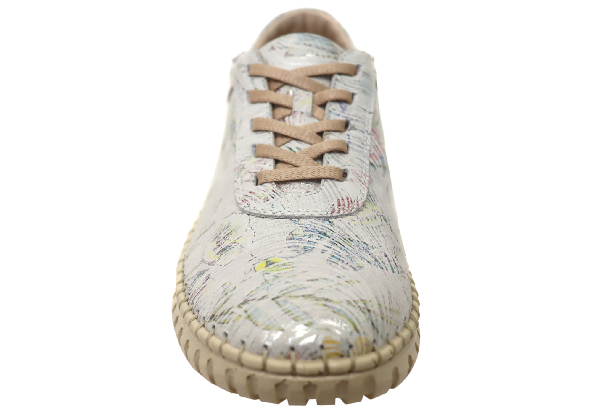 Orizonte Hazel Women's Comfortable Leather Lace-Up Shoes - European Style Casual Walking Shoes for Work, Travel & Everyday Wear