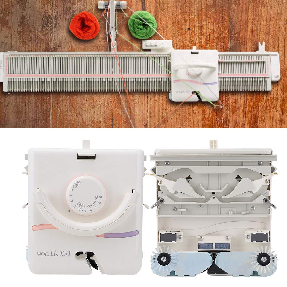 Professional Metal & Plastic Knitting Machine Carriage Set - Complete Accessory for Silver Reed LK100 & LK150 - DIY Intarsia Sewing Tools for Home Crafting & Knitting Projects
