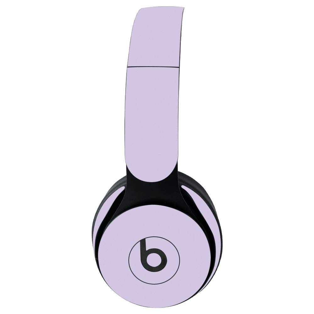 MightySkins Protective Vinyl Skin Cover for Beats Solo Pro Wireless Headphones - Solid Lilac | Durable, Customizable Decal Wrap | Easy to Apply & Remove | Made in USA | Perfect for Gym, Travel & Daily Use