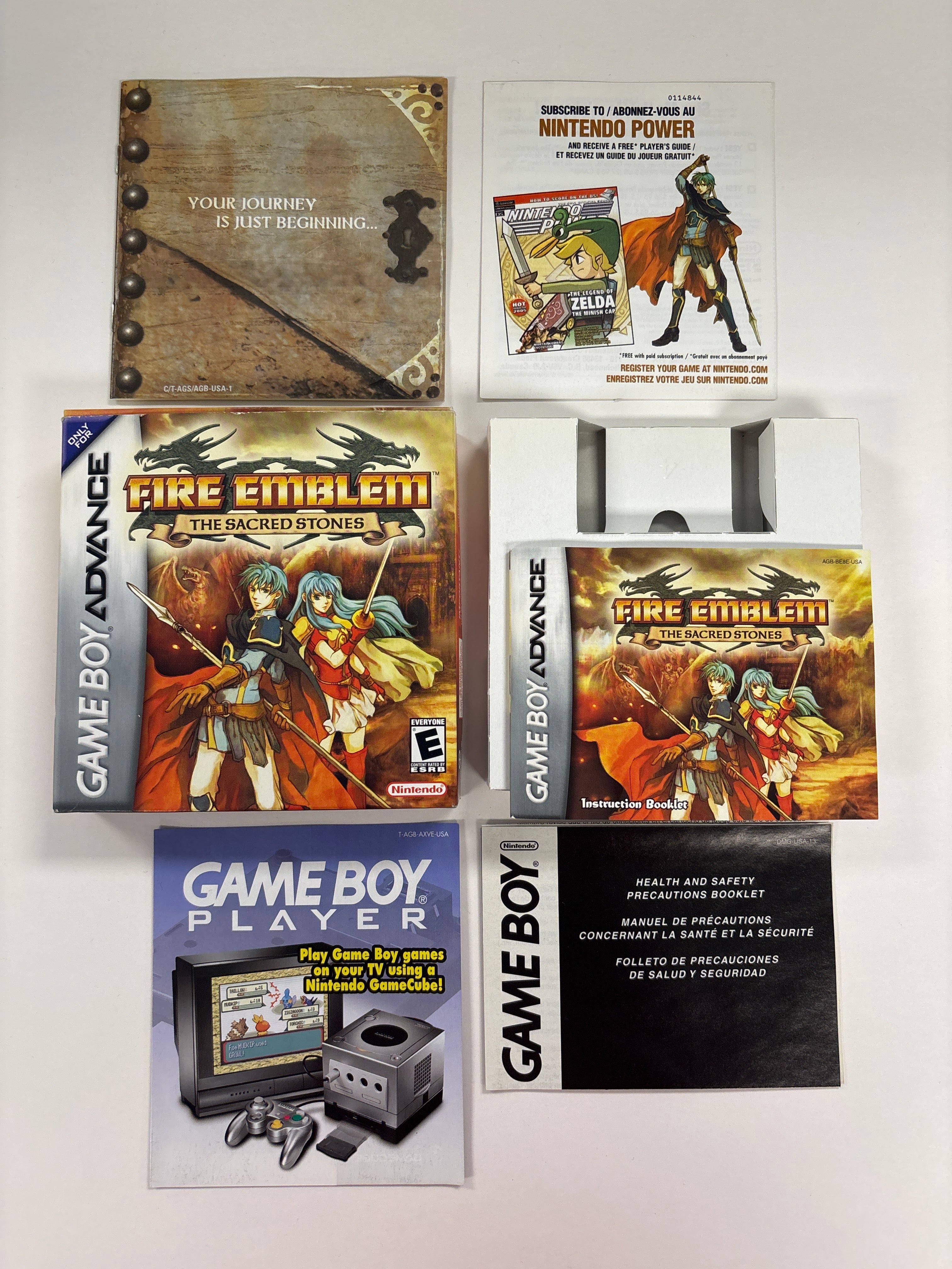 Fire Emblem: The Sacred Stones - Complete GBA Box & Manual Set (No Game Included) | Perfect for Collectors & Retro Gaming Enthusiasts
