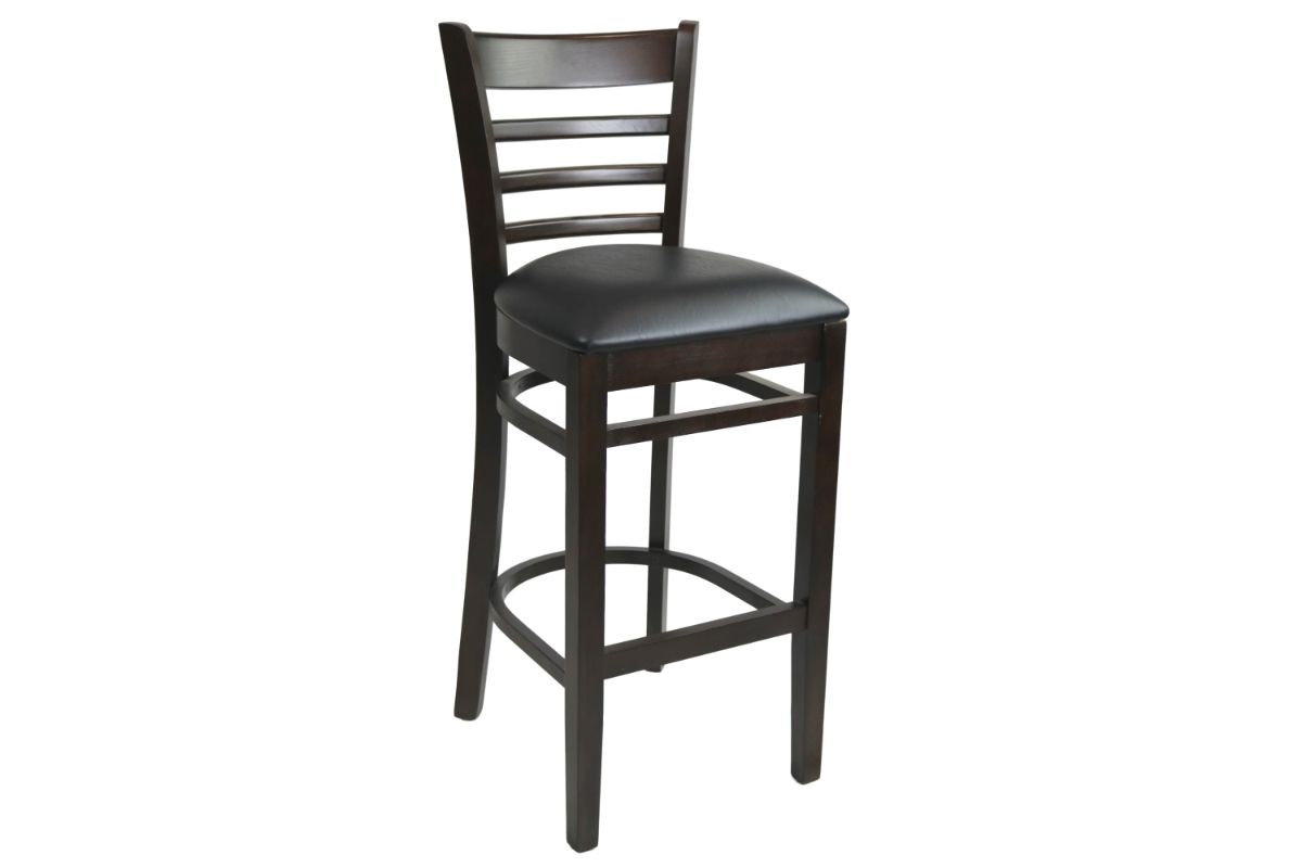 Premium Florence Bar Stool with Vinyl Seat - 750mm Height - European Made for Home Bar, Kitchen Island & Commercial Use