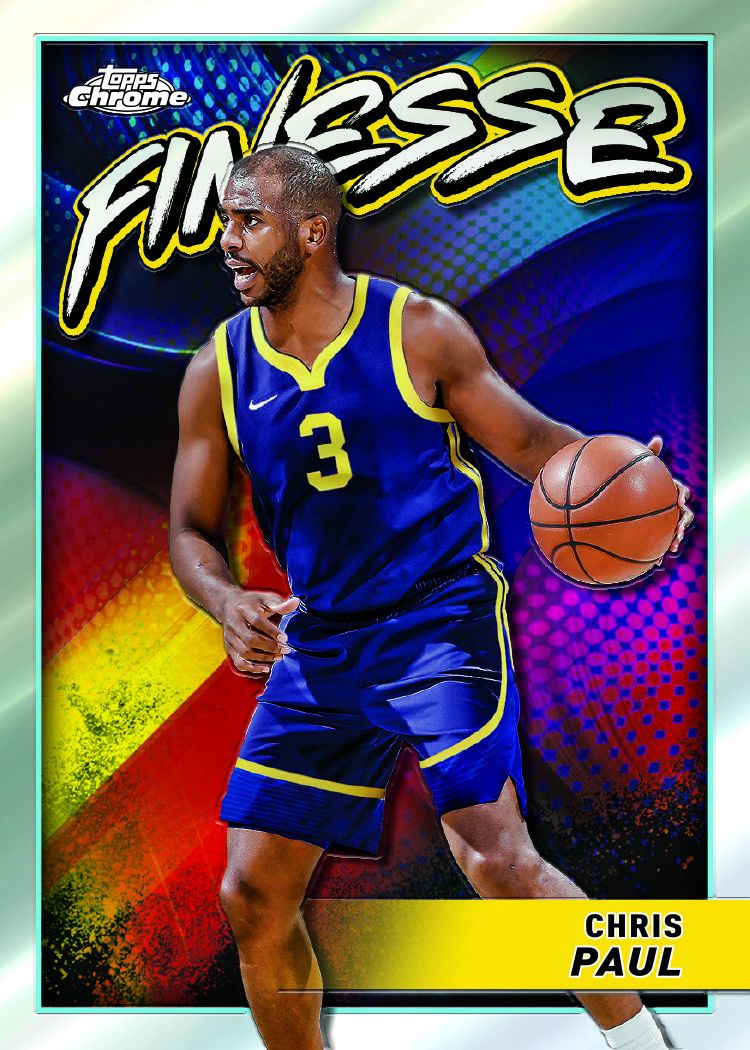 2023-24 Topps Chrome NBA Basketball Hobby Box - Collectible Trading Cards for Sports Fans & Investors | Perfect for Card Collecting, Trading, and Display