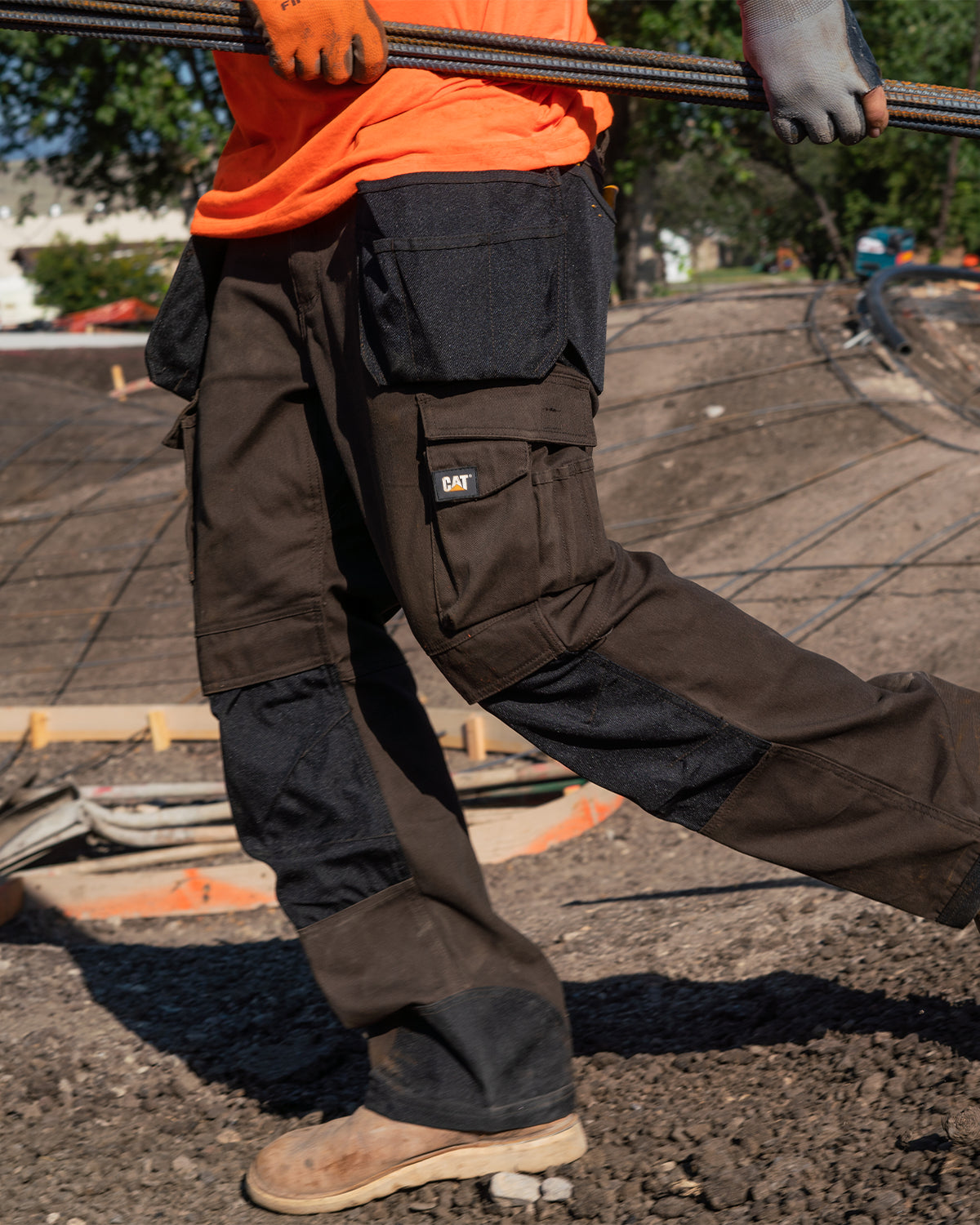 Men's Durable Work Pants - Heavy Duty Cotton Canvas Workwear for Construction & Outdoor Jobs - Comfortable Utility Pants for Carpenters, Mechanics & Handymen