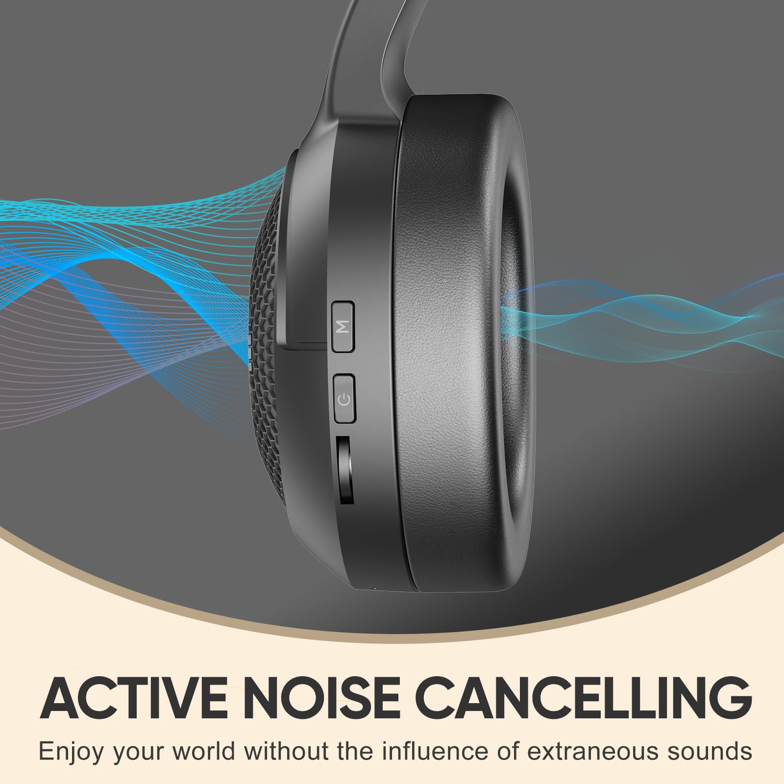 SDLOGAL Wireless Over Ear Headphones with Microphone - Bluetooth 5.4, 40H Playtime, Foldable Lightweight Design for Music, Gaming & Calls - Perfect for Travel, Work & Home Entertainment