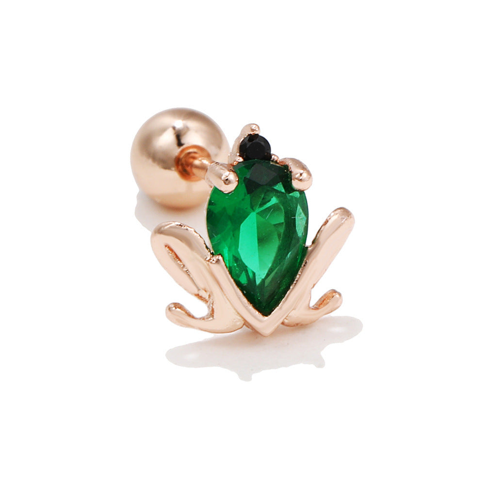 20G Frog & Octopus Cartilage Barbell Stud Earring - Body Jewelry for Cartilage, Helix, Tragus Piercing | EGD0318 | Perfect for Everyday Wear & Unique Style