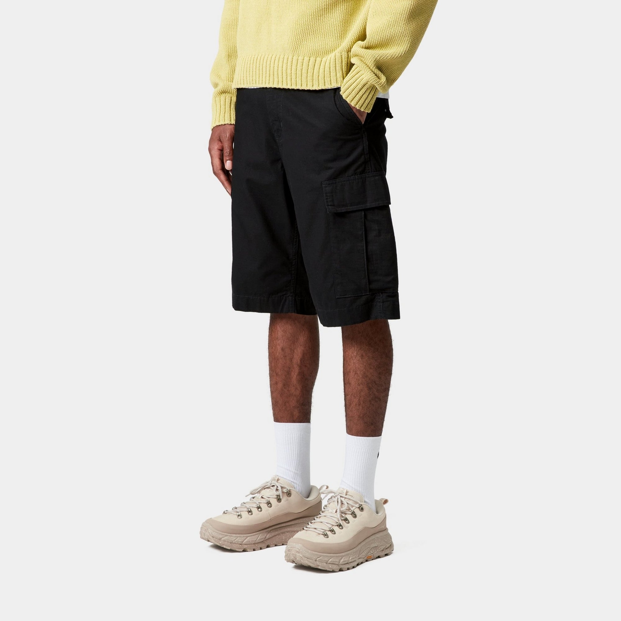 Men's Cargo Shorts - Black | Durable & Comfortable Casual Shorts for Outdoor Activities, Hiking, and Everyday Wear