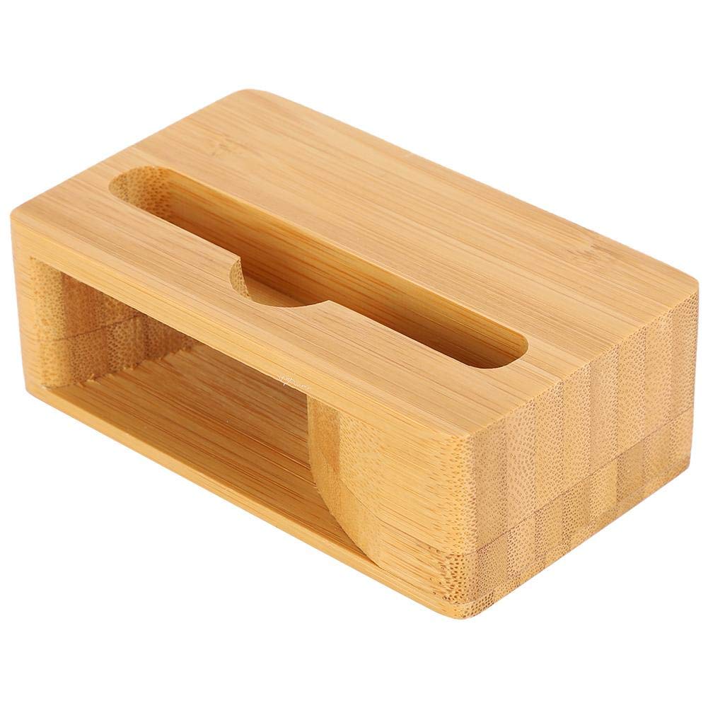 Wooden Phone Stand with Speaker Amplifier - Universal Smartphone Dock Holder Compatible with iPhone, Samsung & Android Devices for Desk, Office & Home Use