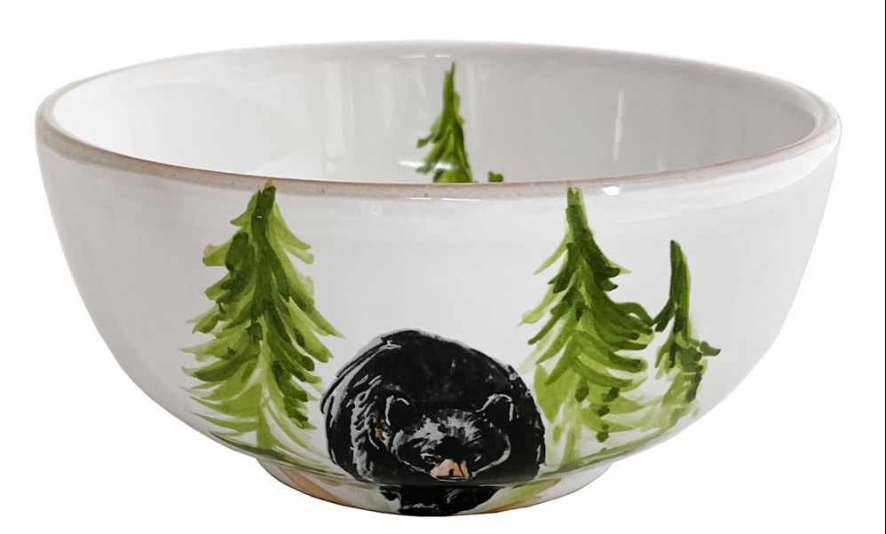 Premium Black Bear Soup Bowl - Durable Ceramic Bowl for Soup, Stew, and Chili - Perfect for Home, Restaurant, and Camping Use
