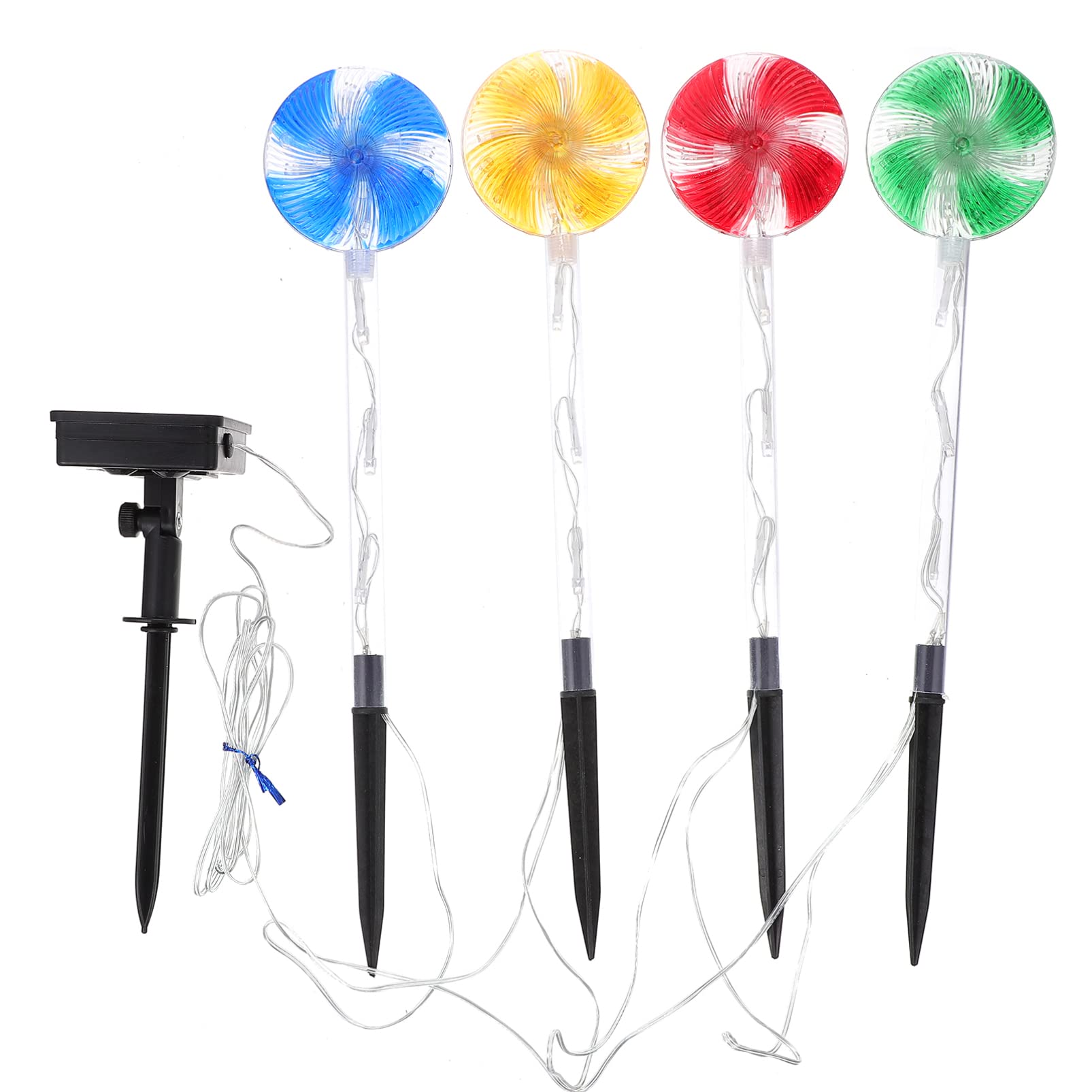 Solar Candy Lawn Lights Outdoor - 12 Pack Decorative Garden Lights, Waterproof Solar Powered LED Landscape Lighting for Yard, Pathway, Patio, and Garden Decor - Perfect for Halloween, Christmas, and Party Decorations