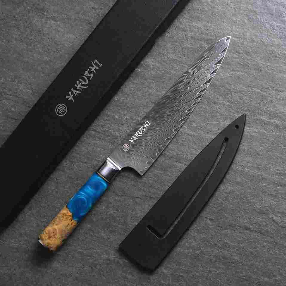 Premium Yakushi™ Damascus Steel Chef Knife - 8