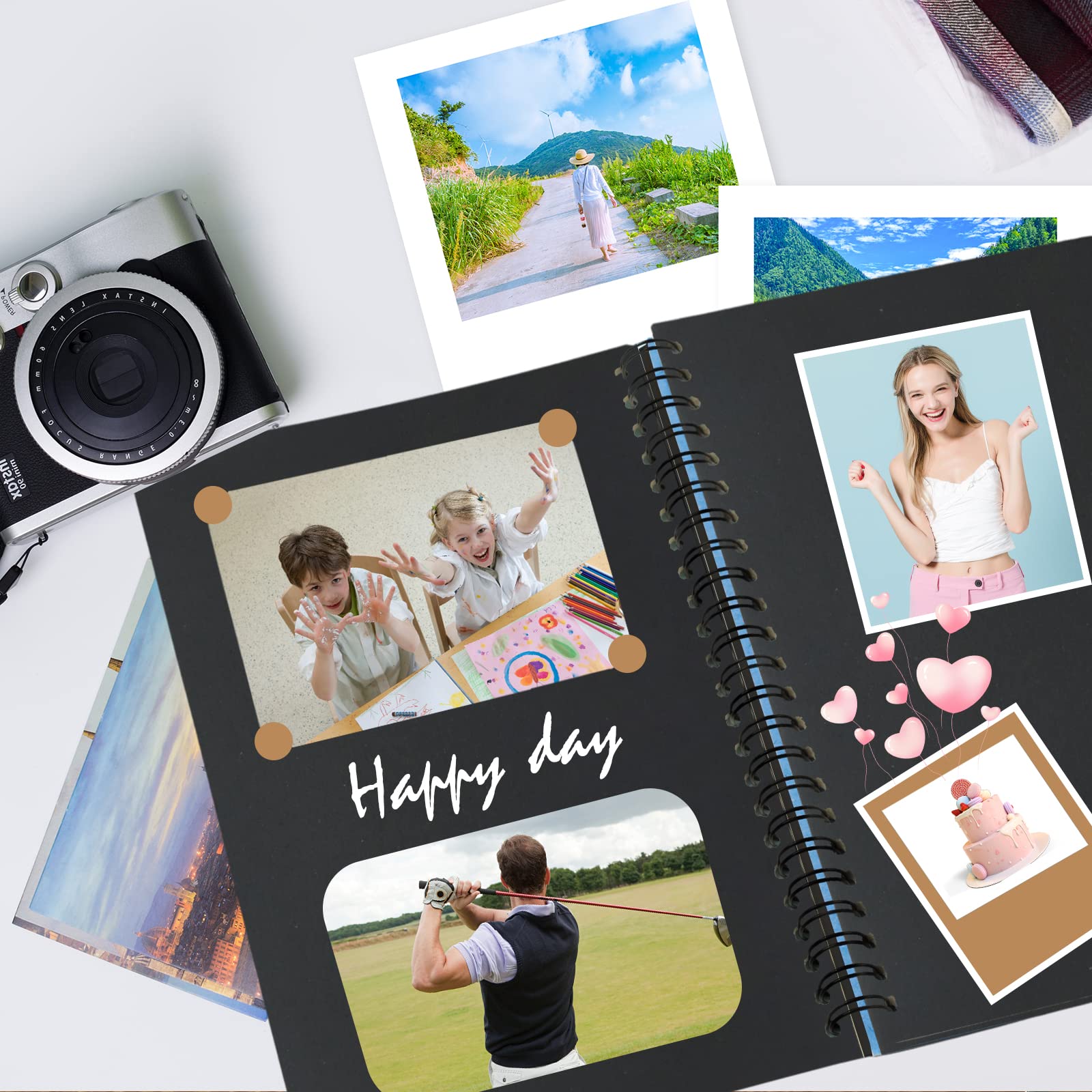 Premium 24-Pack Black Cardstock Paper 8.5