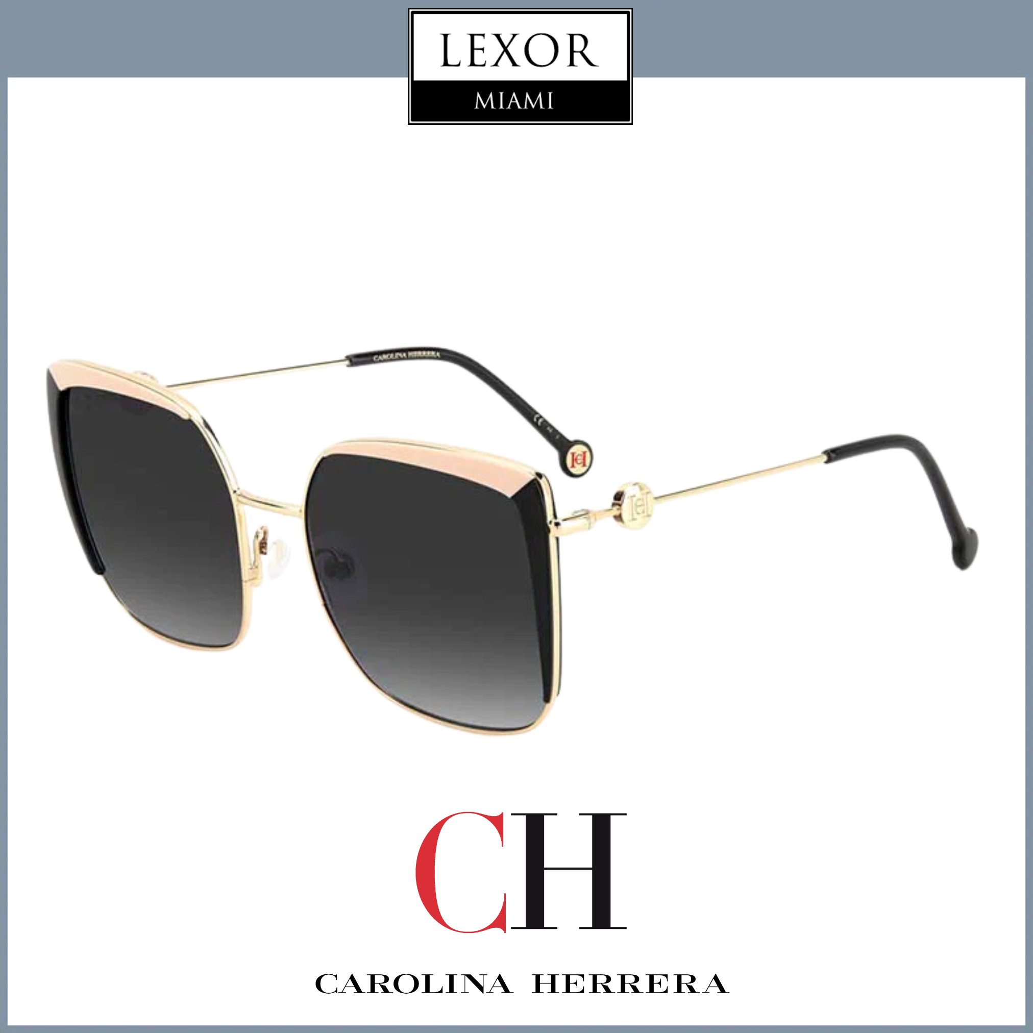 Carolina Herrera HER 0111/S 0KDX 9O 57/20 Women's Designer Sunglasses - UV Protection & Fashion Statement for Outdoor Activities & Summer Style