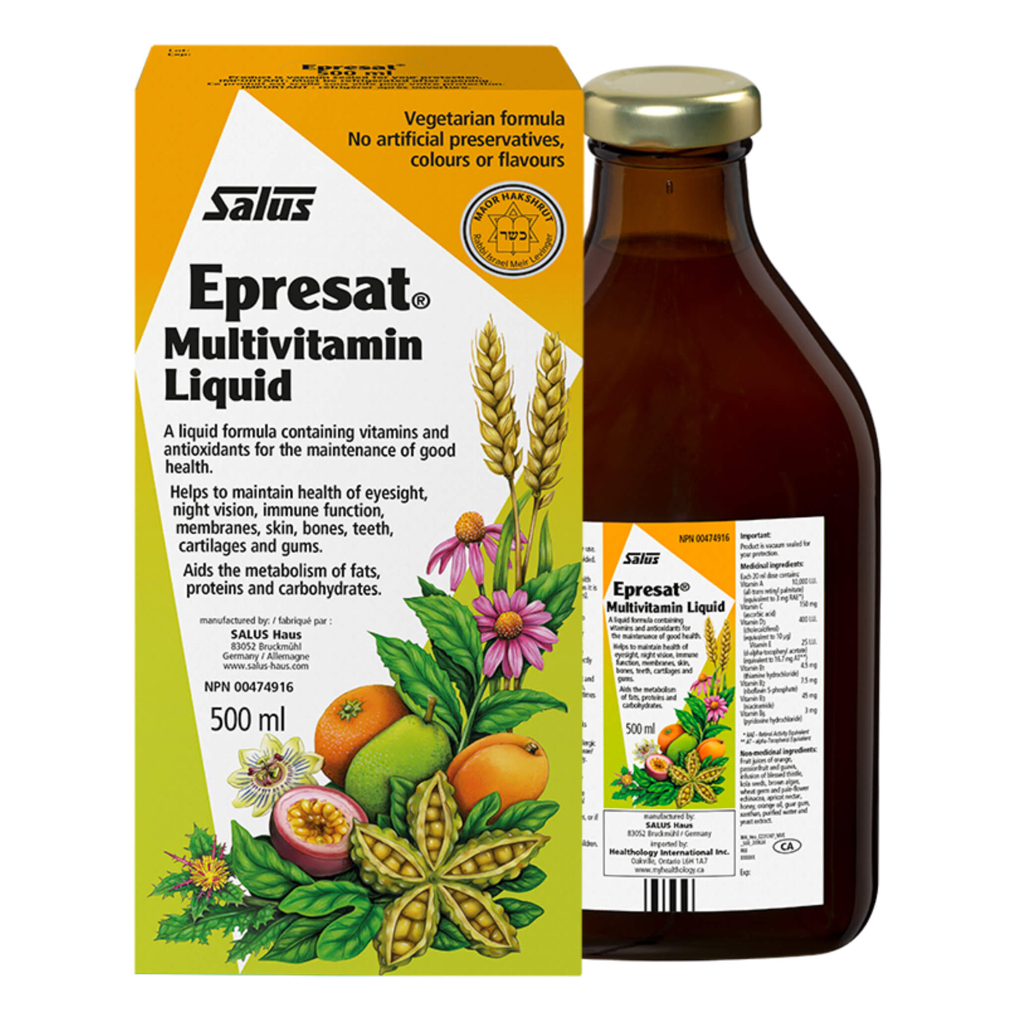 Epresat Herbal Multivitamin Supplement - Natural Immune Support & Daily Energy Boost for Men & Women | Perfect for Busy Lifestyles, Workout Recovery & Overall Wellness