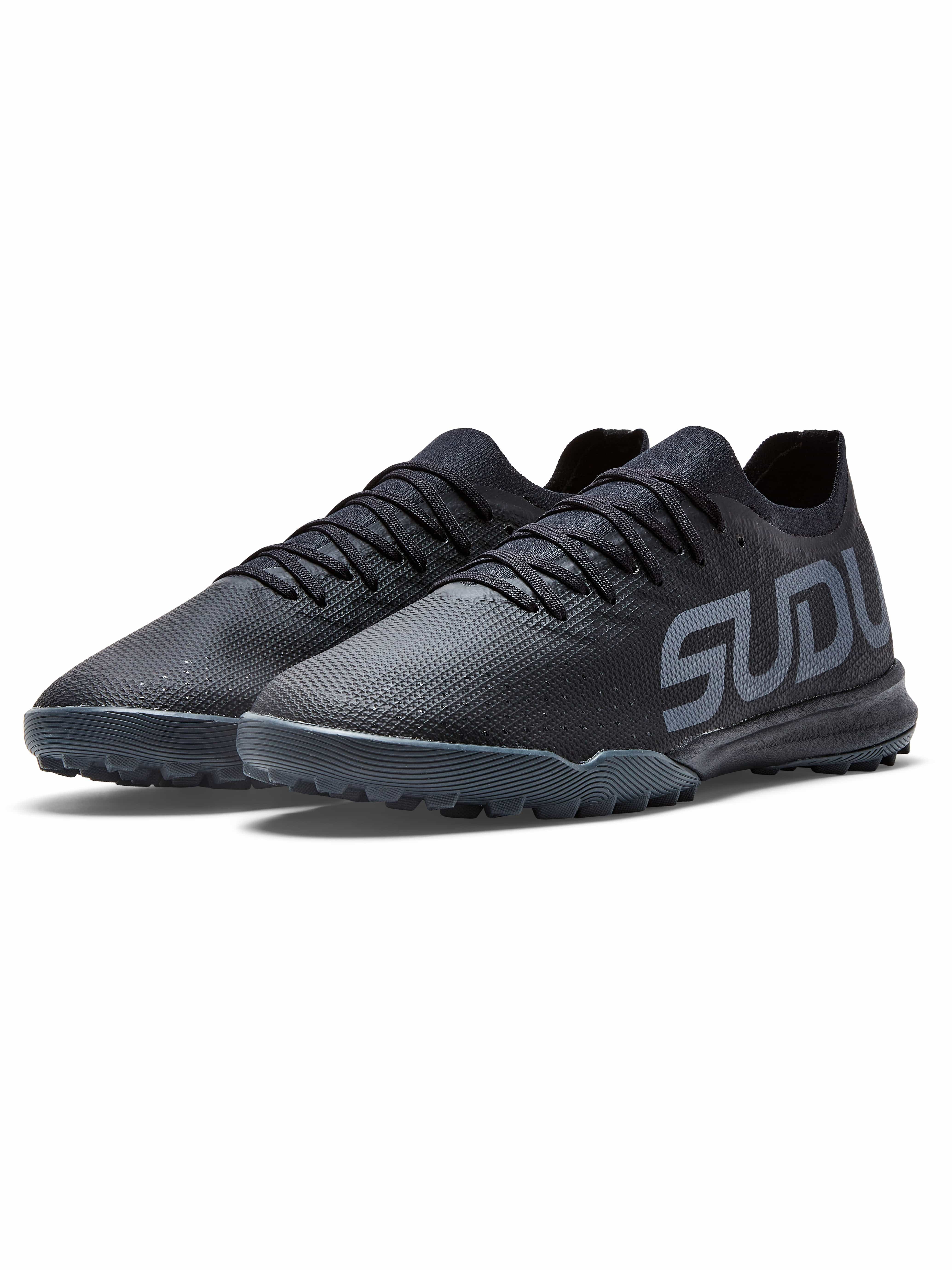 SFS TT 01 Turf Football Cleats - Black Soccer Shoes for Men & Women - Perfect for Artificial Grass, Training & Casual Play