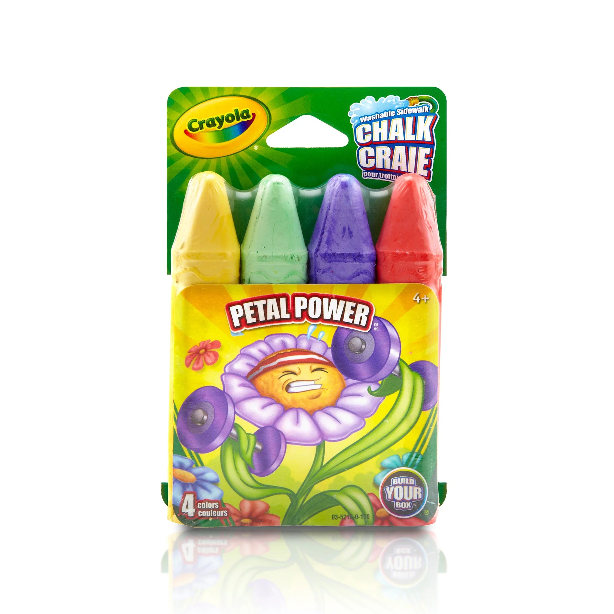 Crayola Sidewalk Chalk 4 Pack - Vibrant Outdoor Drawing Chalk for Kids - Perfect for Driveway Art, Playground Fun & Summer Activities