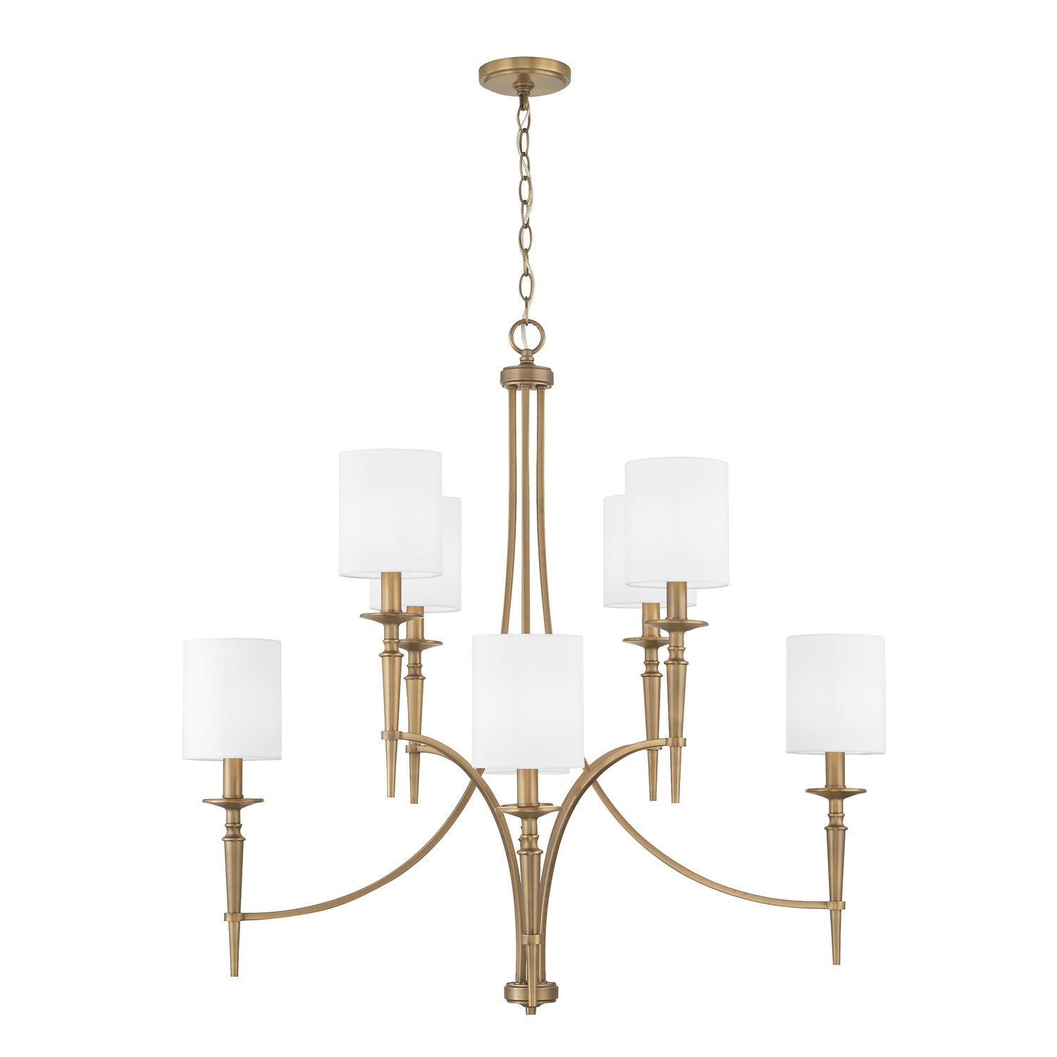 Capital Lighting Eight Light Chandelier - Elegant Crystal Ceiling Fixture for Dining Room, Living Room & Bedroom | Modern Home Decor Lighting Solution