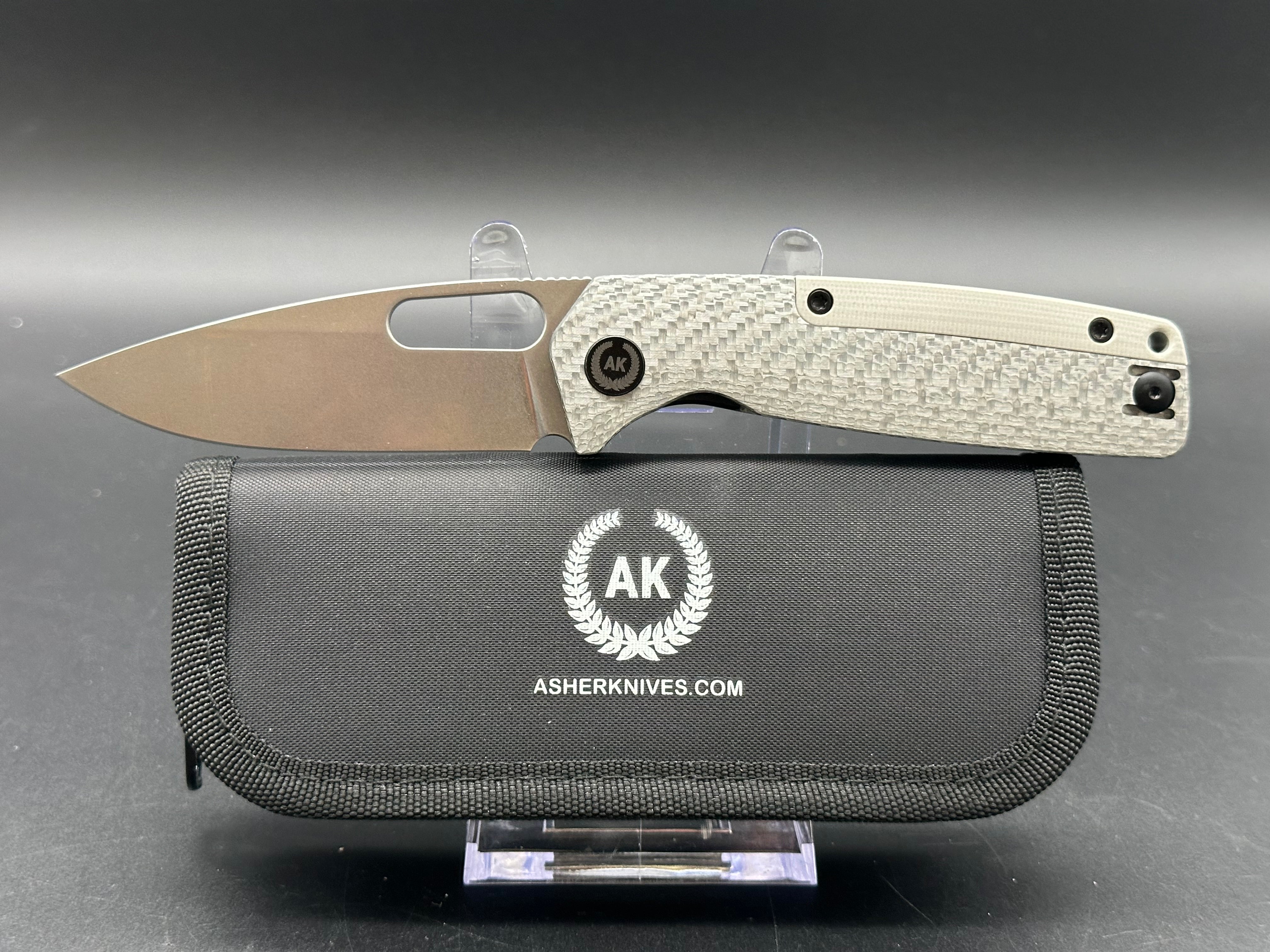 Premium Asher Spiro Folding Knife - 3.2