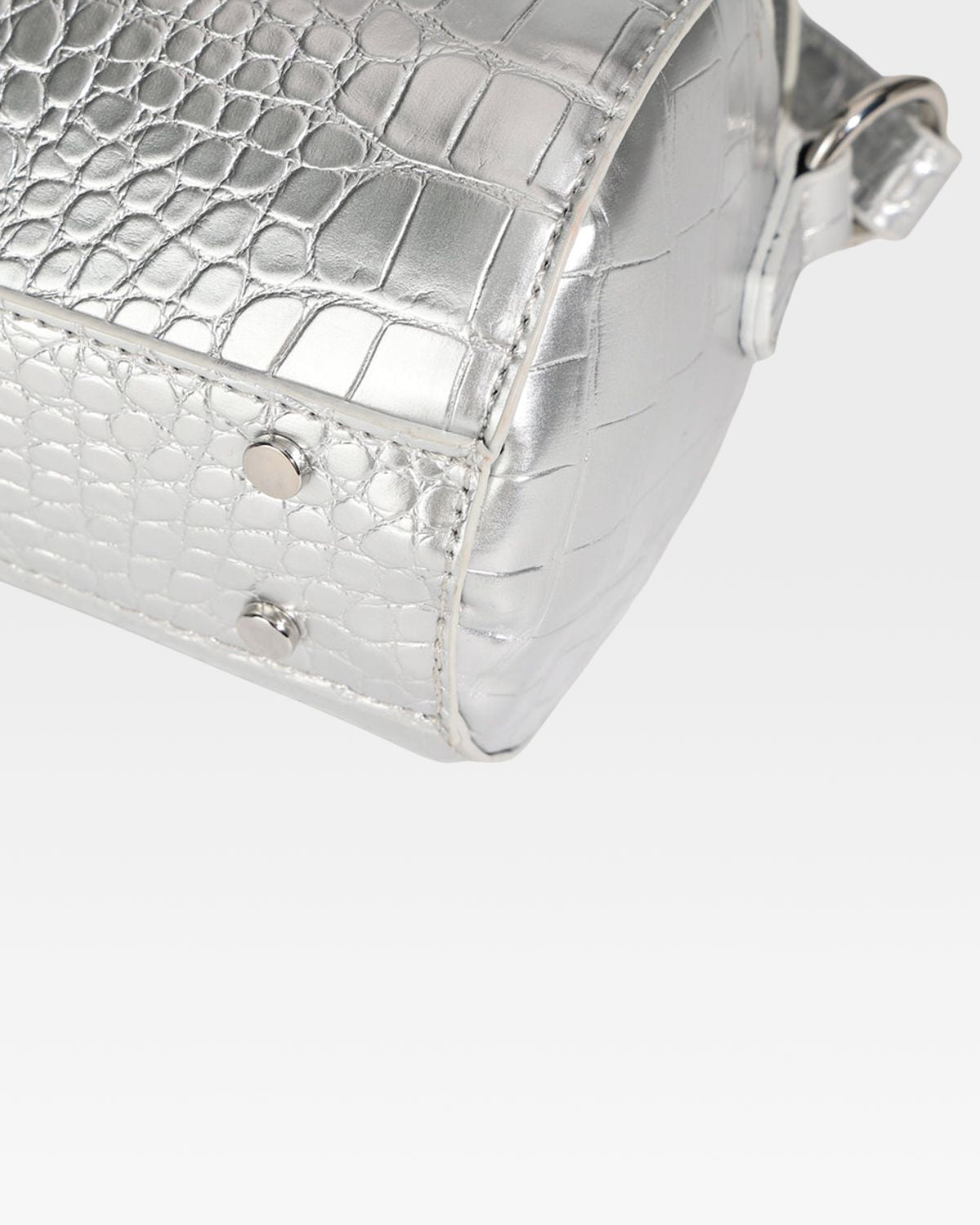 Stylish Silver Barrel Purse for Women - Trendy Crossbody Bag with Adjustable Strap - Perfect for Parties, Travel & Everyday Use