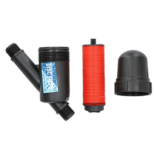 7.9x4.7x2.95in Disc Water Filter for Fountain, Irrigation & Landscape Micro-Spraying - High Efficiency Filtration System for Outdoor Water Features, Garden Sprinklers & Drip Irrigation