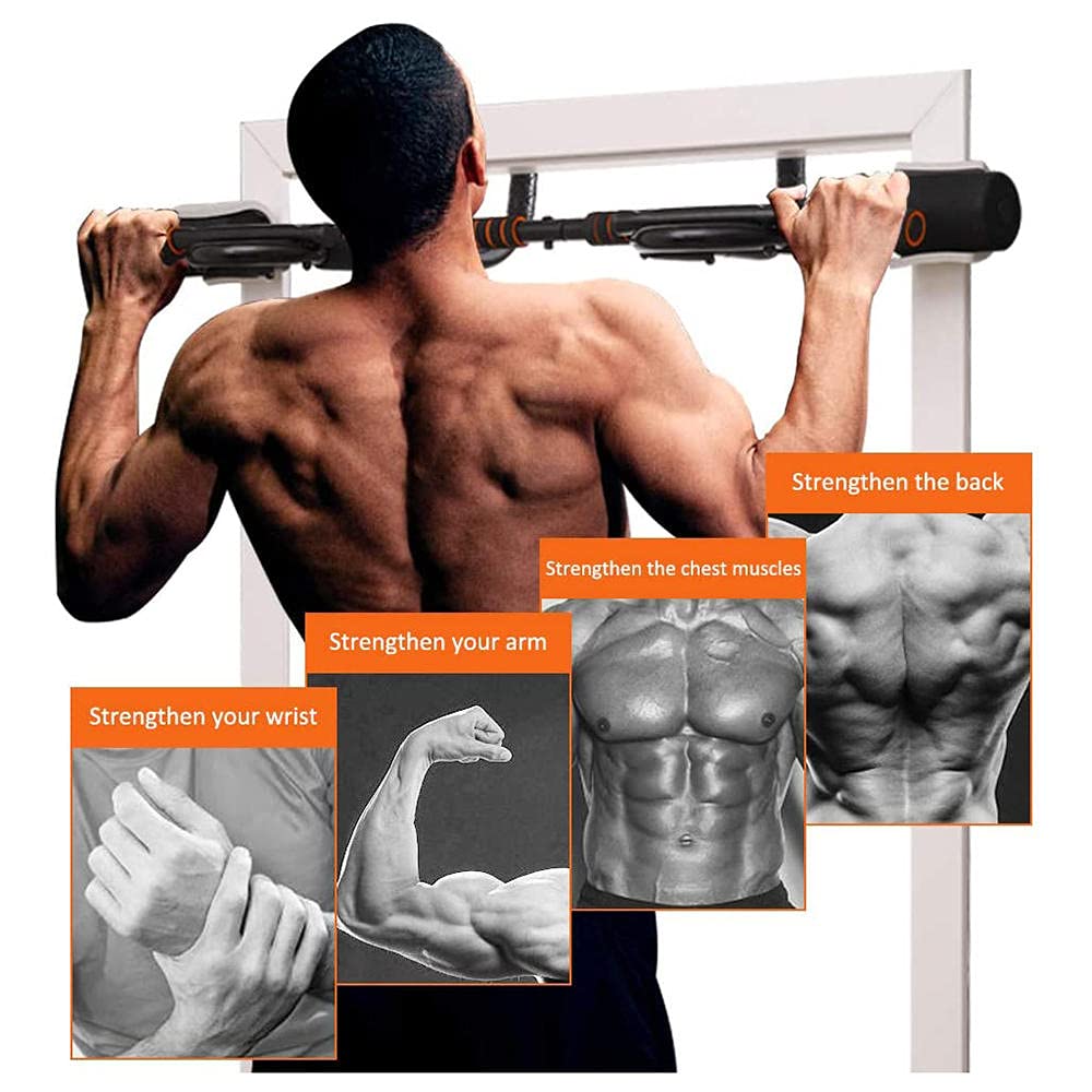 Best Pull Up Bar for Doorway - Heavy Duty Chin Up Bar for Home Gym, Multifunctional Dip Station & Doorway Exercise Equipment - Perfect for Strength Training, Calisthenics & Full Body Workouts at Home