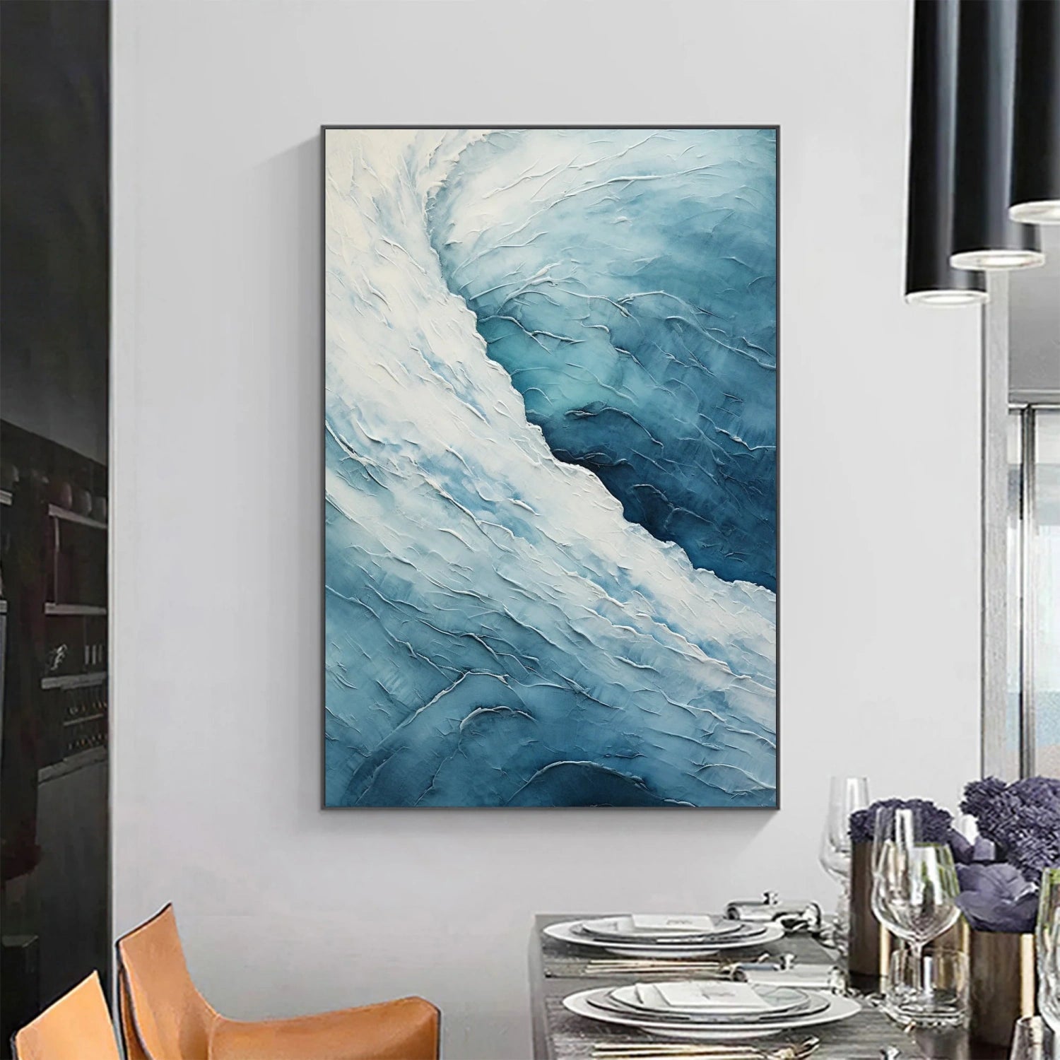 Ocean and Sky Painting #OS 236 - Handmade Canvas Wall Art for Home & Office Decor - Perfect for Living Room, Bedroom, or Office Wall Decor