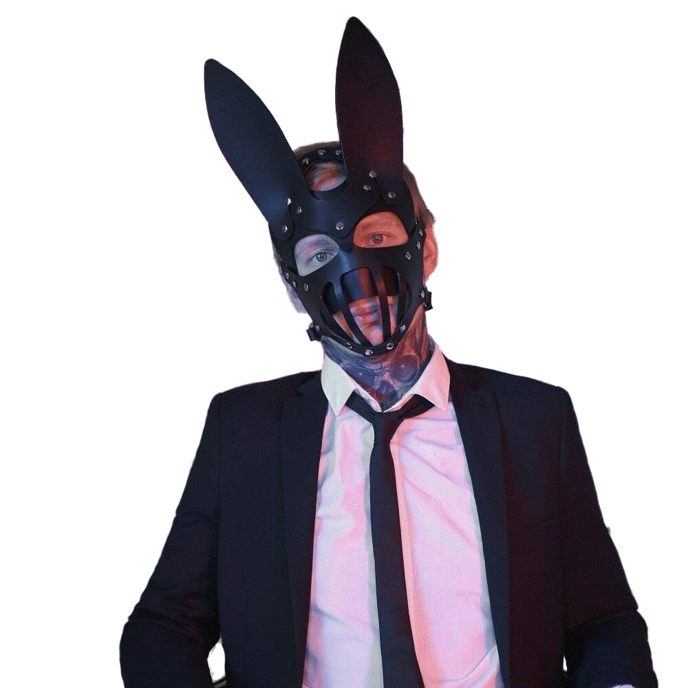 Women's Leather Masquerade Mask - Animal Half Face Halloween Cosplay Party Accessory for Costumes