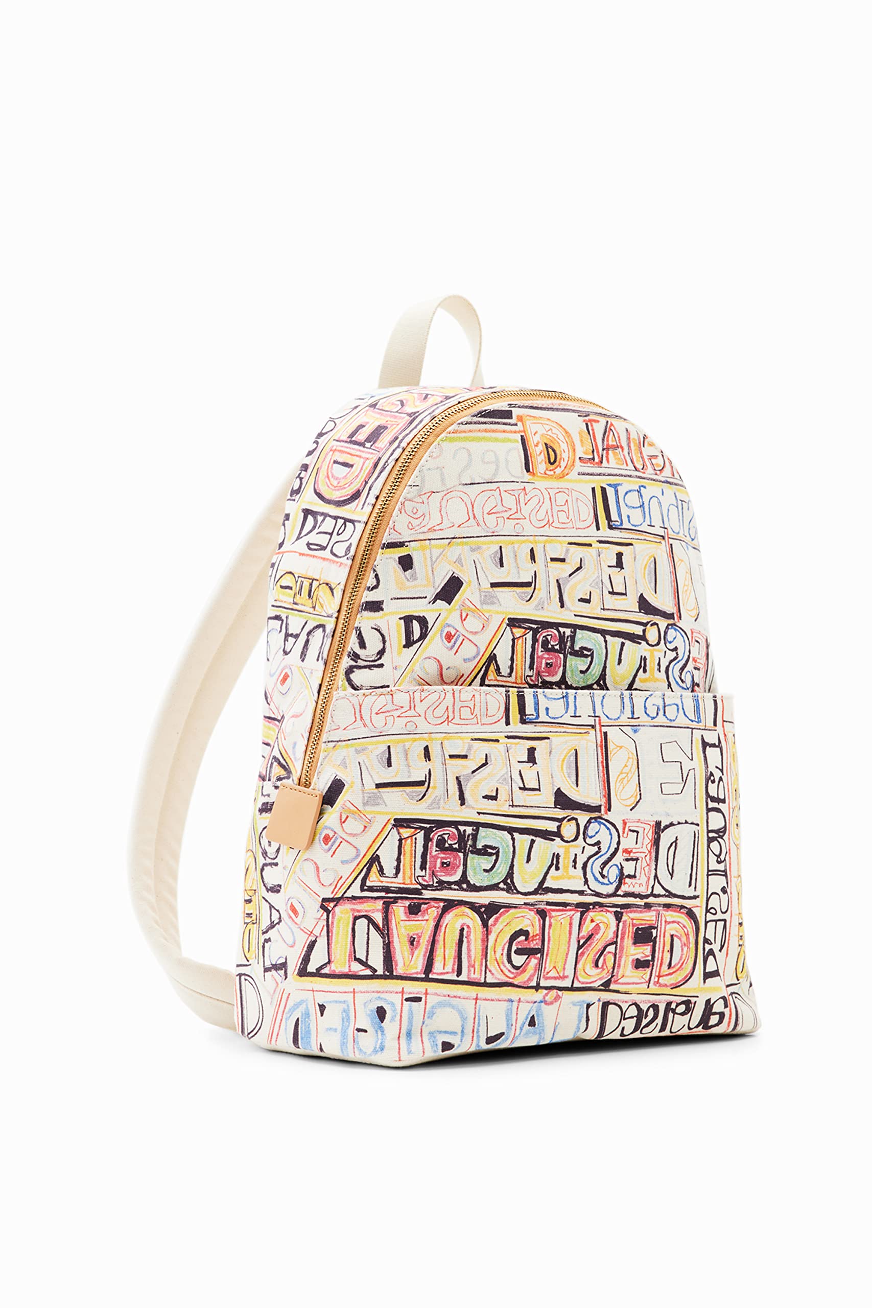 Desigual Women's Fashion Backpack - Medium Size Fabric Shoulder Bag with Stylish Material Finishes | Perfect for Work, Travel & Daily Use