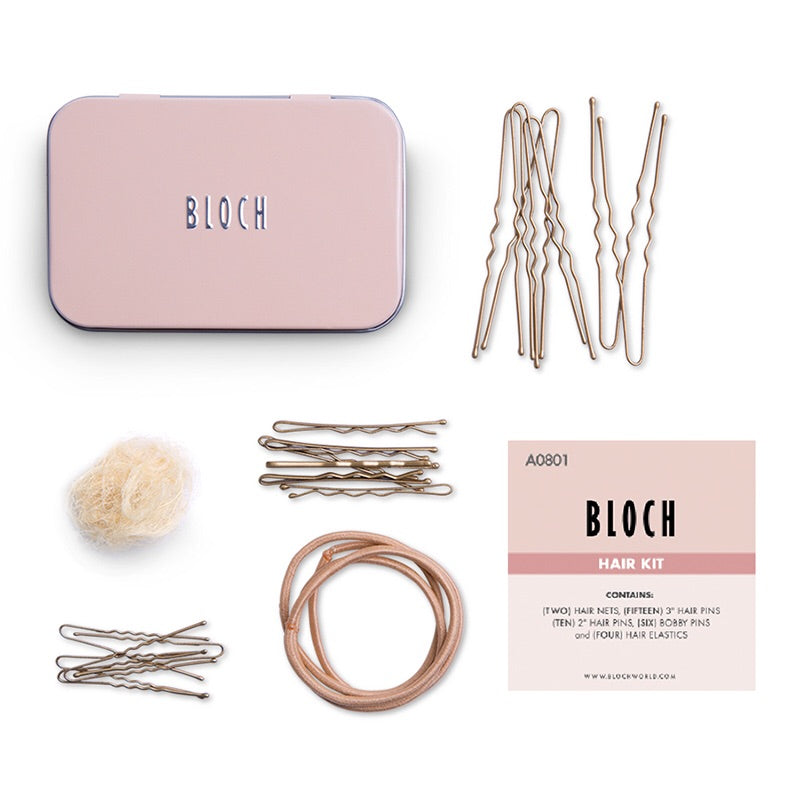 Bloch Professional Hair Kit AO801 - Styling & Hair Care Set for Dancers, Performers & Salon Use - Includes Hairspray, Gel & Accessories