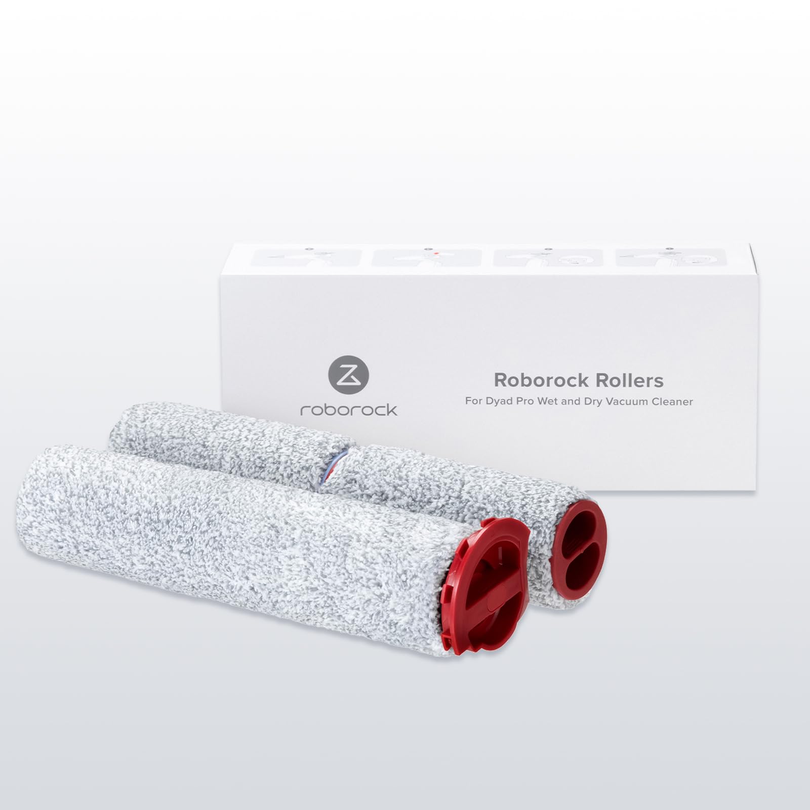 Roborock 3-Pack Soft Roller Brush Replacement for Dyad Pro & Dyad Pro Combo Wet Dry Vacuum Cleaner - Compatible Accessories Kit for Mopping and Deep Cleaning Floors, Carpets, and Hard Surfaces