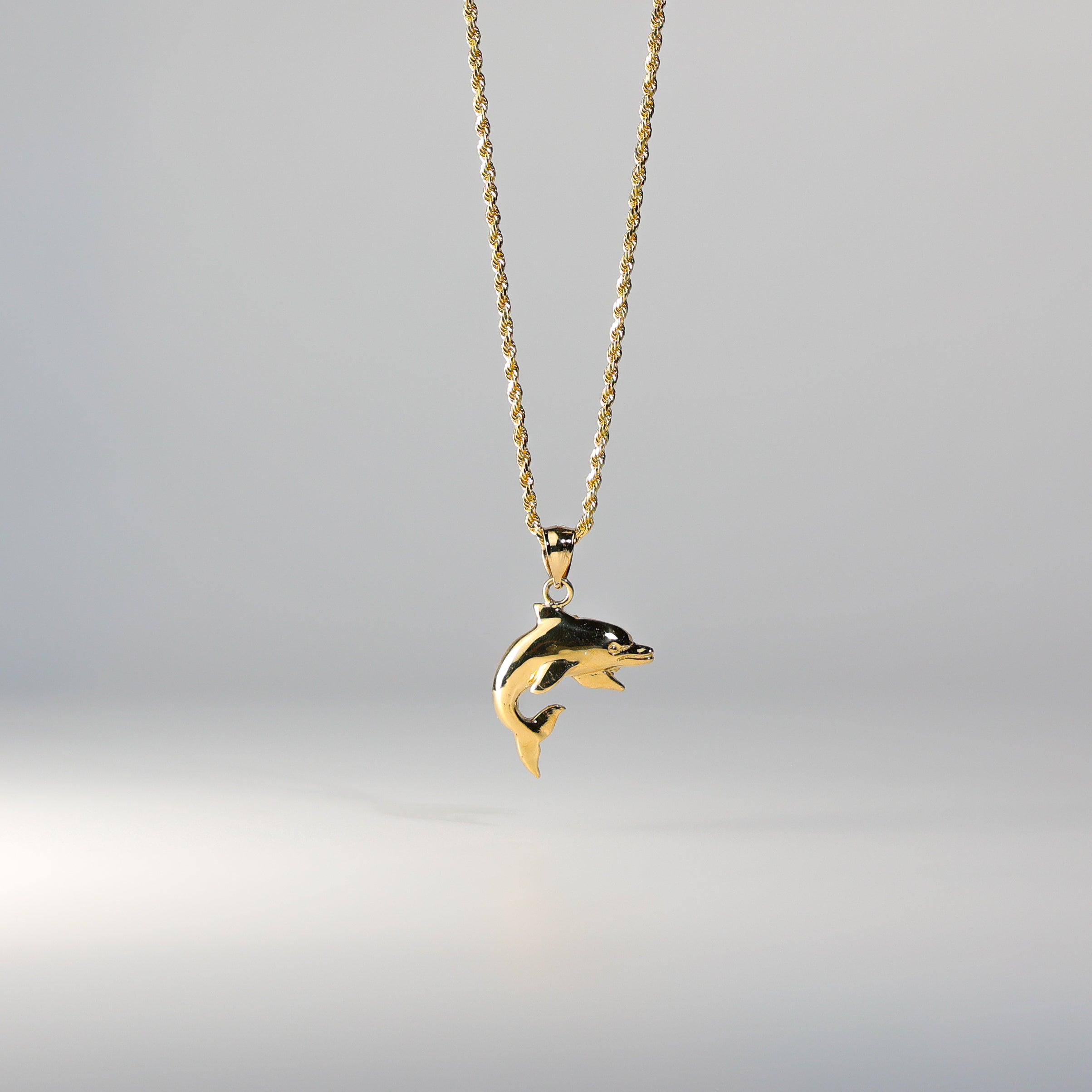 18K Gold Dolphin Pendant Necklace - Model 1670 | Elegant Jewelry Gift for Women | Perfect for Birthday, Anniversary & Valentine's Day
