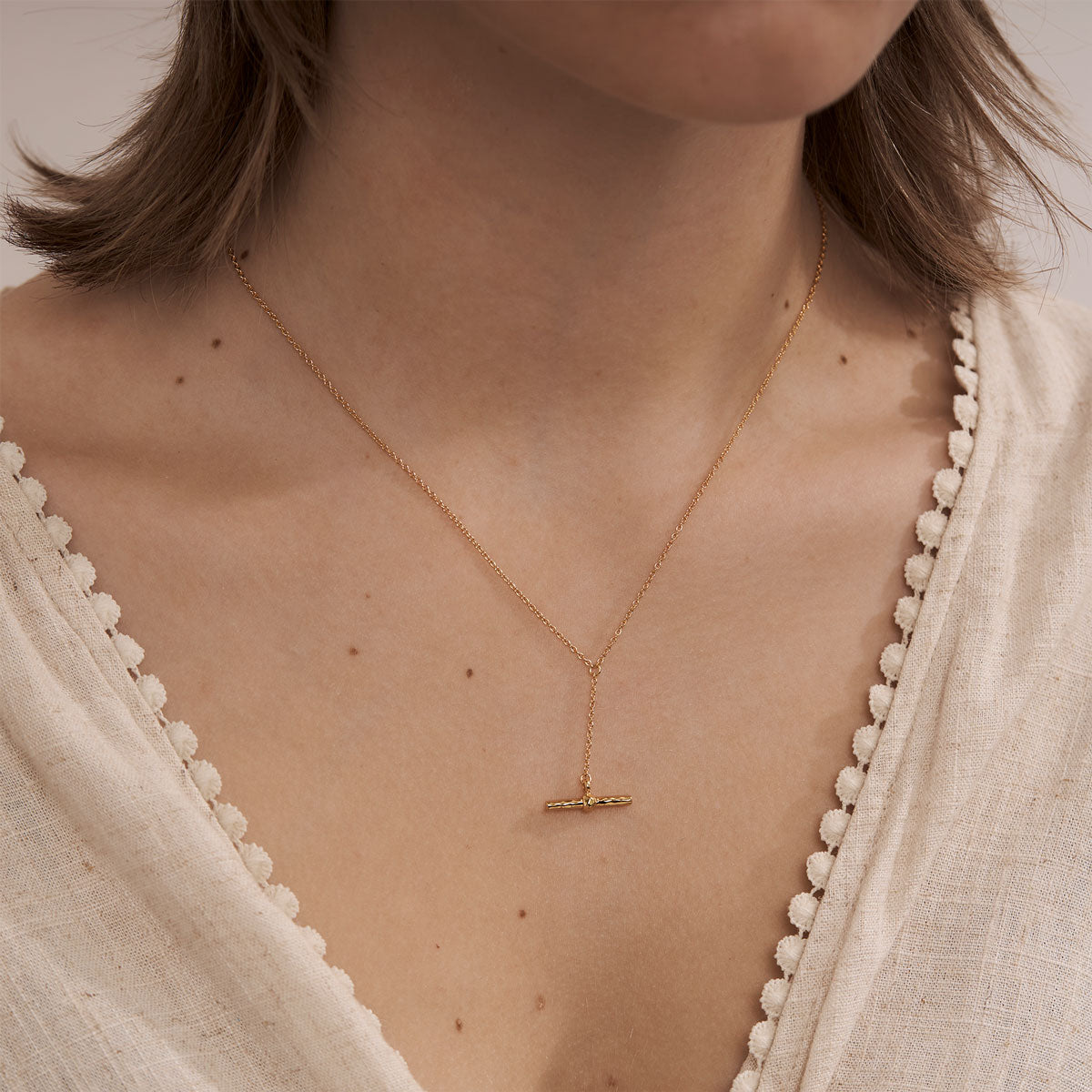 Elegant Gold Balance Necklace for Women - Perfect for Yoga, Meditation & Everyday Wear | Dainty Minimalist Jewelry Gift