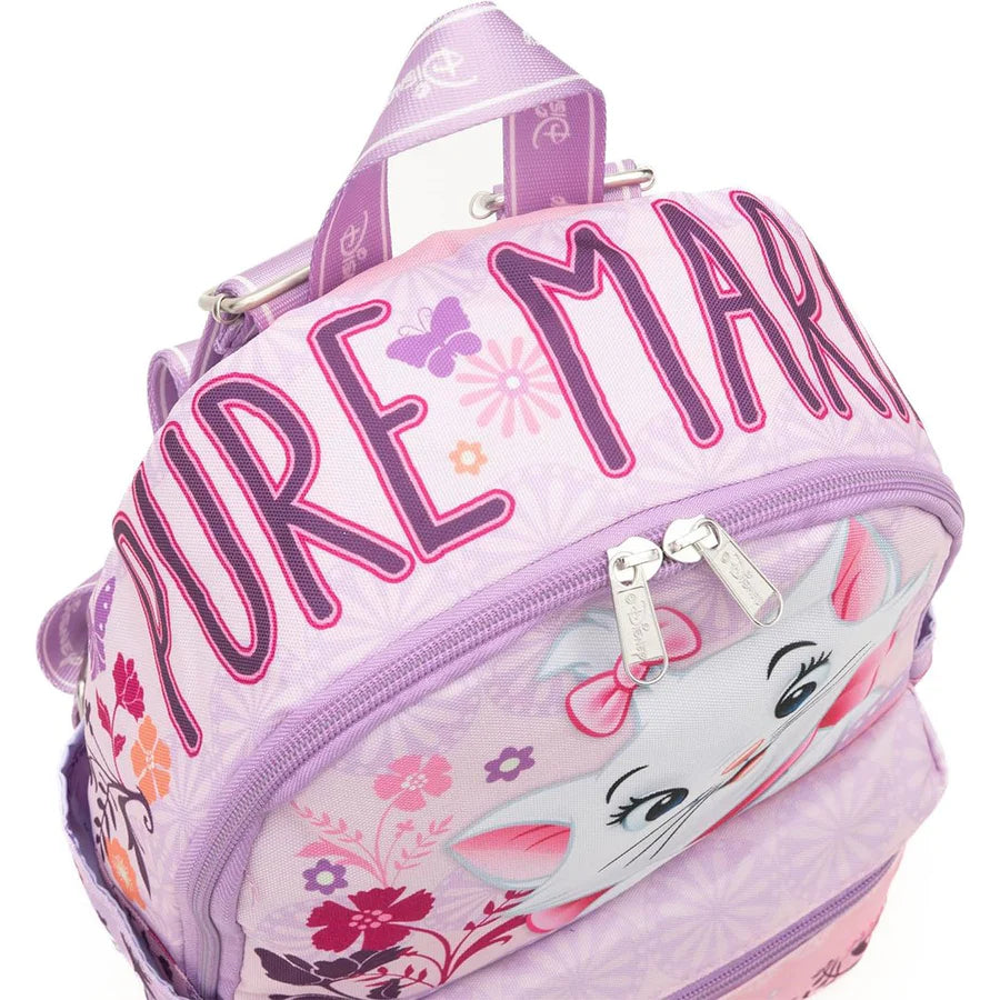 Disney The Aristocats Marie 13-Inch Nylon Mini Backpack for Kids - Cute Cat-Themed School Bag for Girls, Daycare, Travel & Disney Fan Gifts
