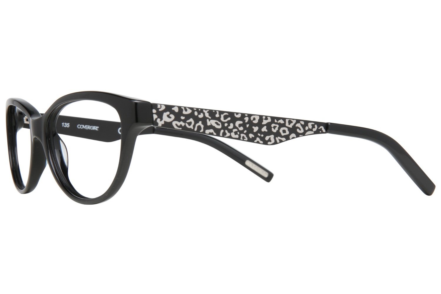 COVER GIRL CG0524 001 Eyeglasses - 53MM Shiny Black Frame for Women | Fashionable Reading Glasses & Computer Glasses for Work & Daily Use