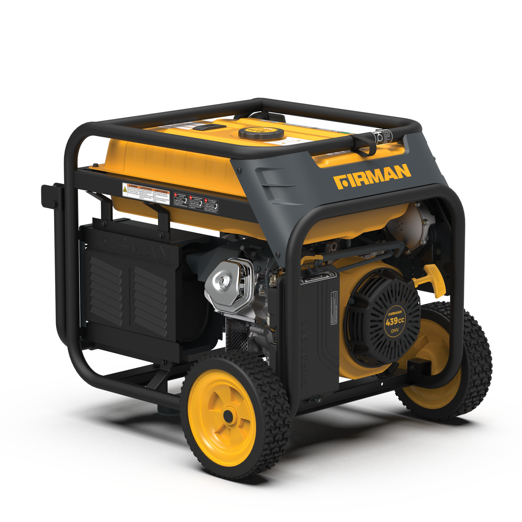 Dual Fuel Portable Generator 5700W with Electric Start - 120V/240V Output for Camping, Home Backup & Outdoor Power Needs