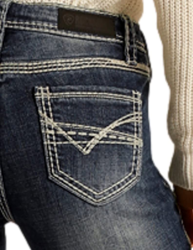 Women's Rock and Roll Cowgirl Bootcut Jeans - Vintage Western Denim Pants for Country Music Festivals & Rodeo Events