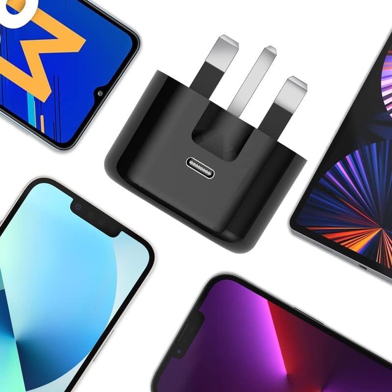 Fast Charging USB C Plug for iPhone 16/16 Plus/16 Pro/16 Pro Max/15/15 Plus/15 Pro/15 Pro Max/14/14 Pro/14 Pro Max/13/13 Pro/13 Pro Max - 2 Pack Black Wall Charger with Quick Charge 3.0 - Perfect for Home, Office & Travel Charging Needs