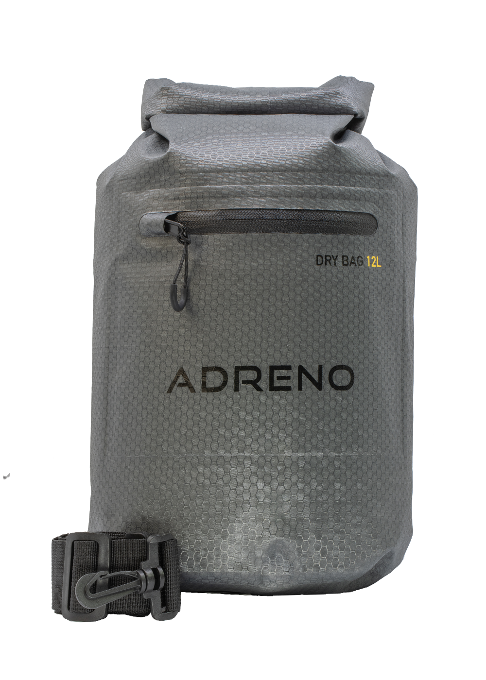 Adreno 12L Waterproof Dry Bag with Zip Closure - Perfect for Kayaking, Camping, and Beach Trips
