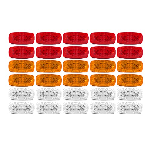 Amber (10 PCS) + Red (10 PCS) + White (10 PCS)