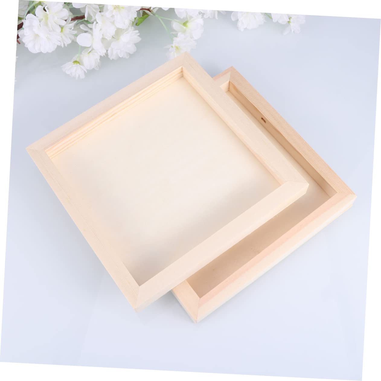 RORPOIR 5pcs DIY Clay Photo Frames Kit - Handmade Wooden Picture Frames for Arts & Crafts, Home Decor, Kids Activities - Perfect for Wall Display, Gift Giving & Creative Projects