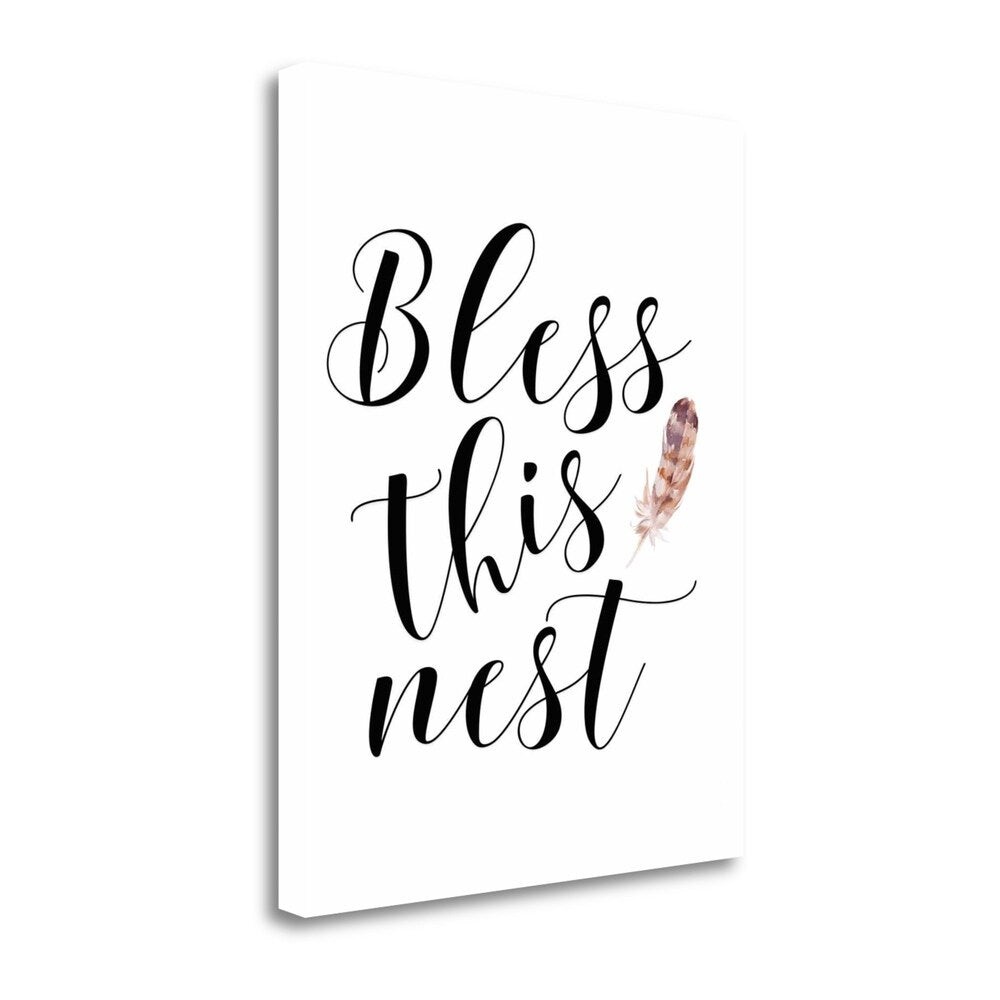 Bless This Nest By Tara Moss - Premium Fine Art Giclee Print on Gallery Wrap Canvas, Ready to Hang Wall Decor - Perfect for Living Room, Bedroom & Home Office