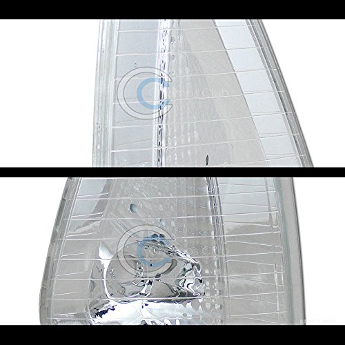 Chrome Clear Lens Turn Signal Parking Corner Lights Lamps for 05/06-10 Dodge Charger - Upgrade Your Ride with Stylish & Durable Lighting for Night Driving & Parking Safety