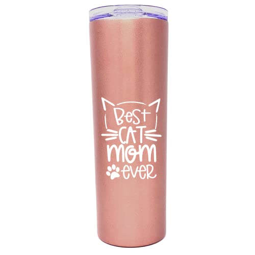 Cat Mom Rose Gold 20 oz