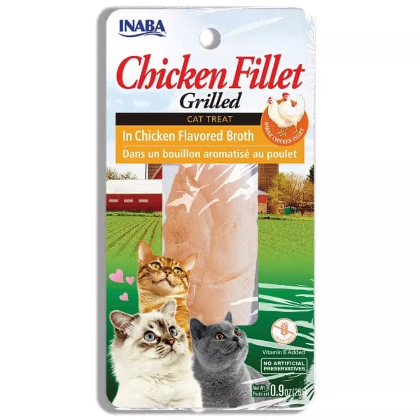 Inaba Grilled Chicken Cat Treats in Chicken Broth - Grain-Free, Natural Protein Snacks for Cats - Perfect for Training, Rewards & Bonding with Your Feline Friend