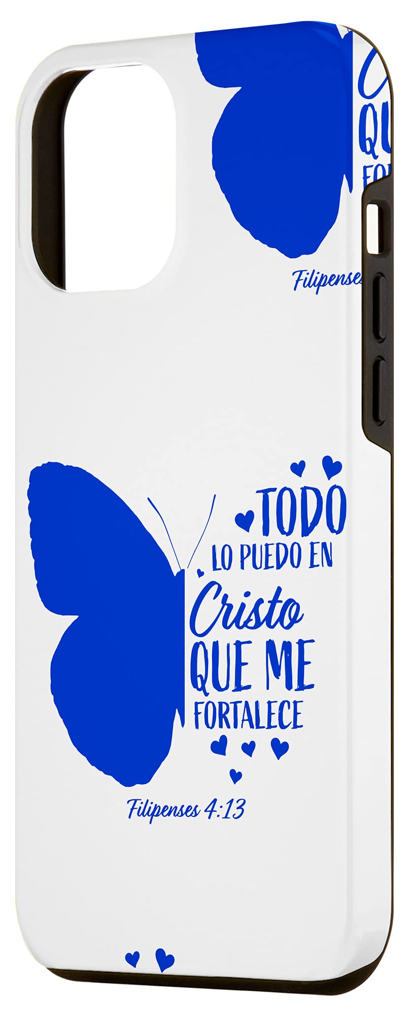iPhone 12 Pro Max Christian Bible Verse Phone Case - Religious Butterfly Design for Women - Perfect for Church, Daily Use & Gift Giving