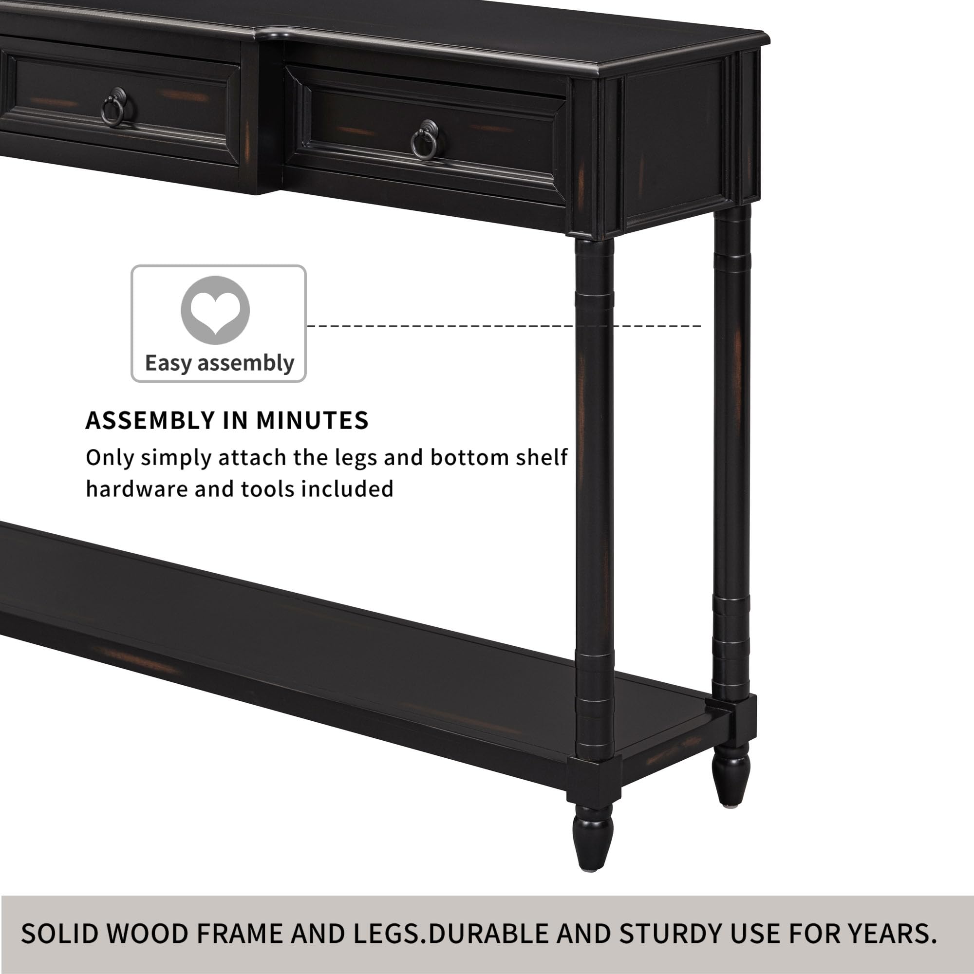 Rustic Console Table 52