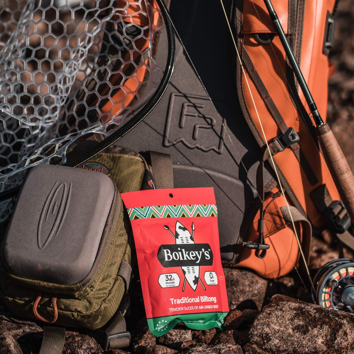 Boikeys Biltong | South African Style Beef Jerky - Gluten Free, No Sugar, Keto Friendly Snacks (Traditional, 3 Pack - 2 Ounce Pouches) | High Protein Low Carb Snack for Hiking, Camping & Road Trips