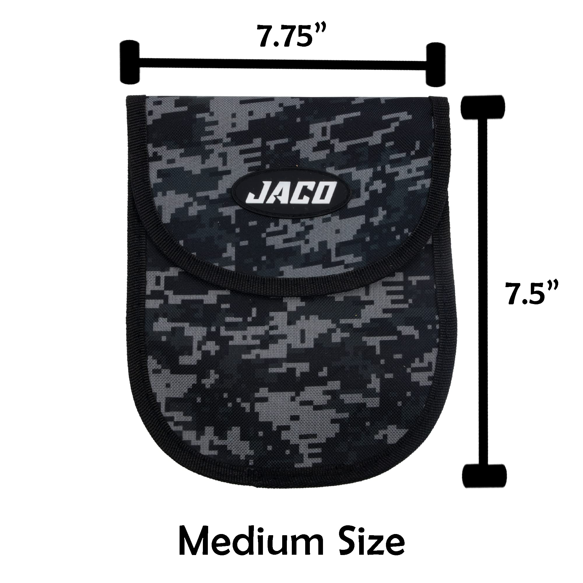 JACO Utility Tool Pouch - Heavy Duty Multi-Purpose Storage Organizer for Tire Gauges, Wrenches, Screwdrivers & Work Accessories (Digital Camo) - Perfect for Mechanics, Construction & DIY Projects